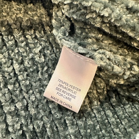 Mik mesh women’s green chunky sweater medium new w/o tags - Picture 6 of 6